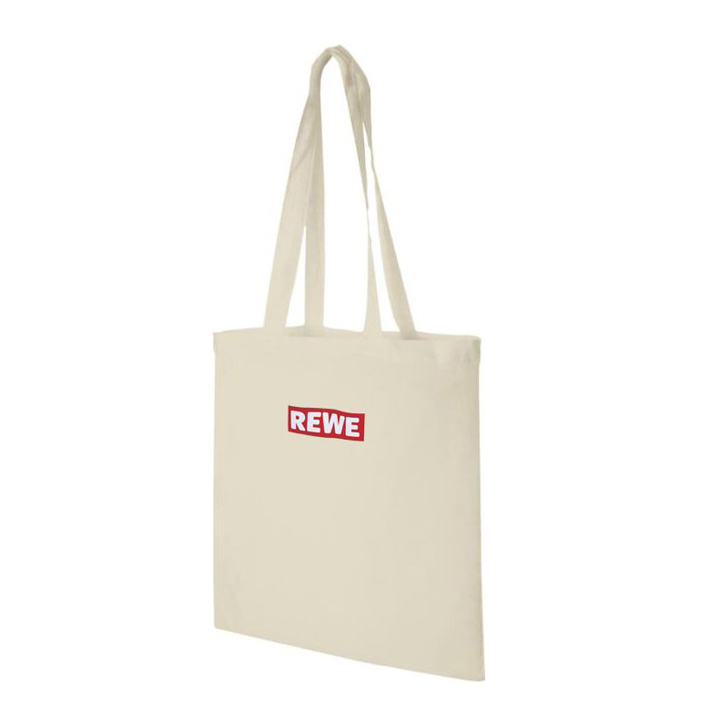 Jutebeutel Madras Natur REWE Logo