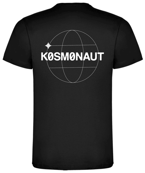 Kosmonaut T-Shirt 3 schwarz XS
