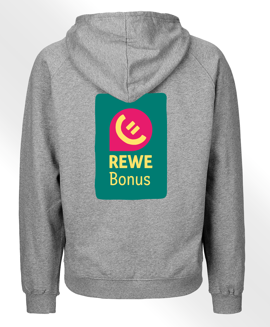 REWE Bonus Ambassador Zip Hoodyjacke Grau S