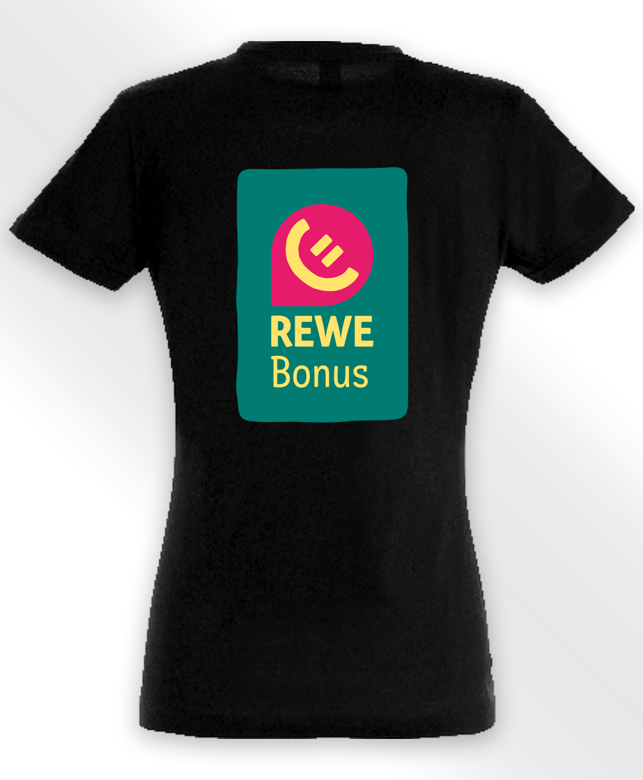 REWE Bonus T-Shirt tailliert Schwarz XL