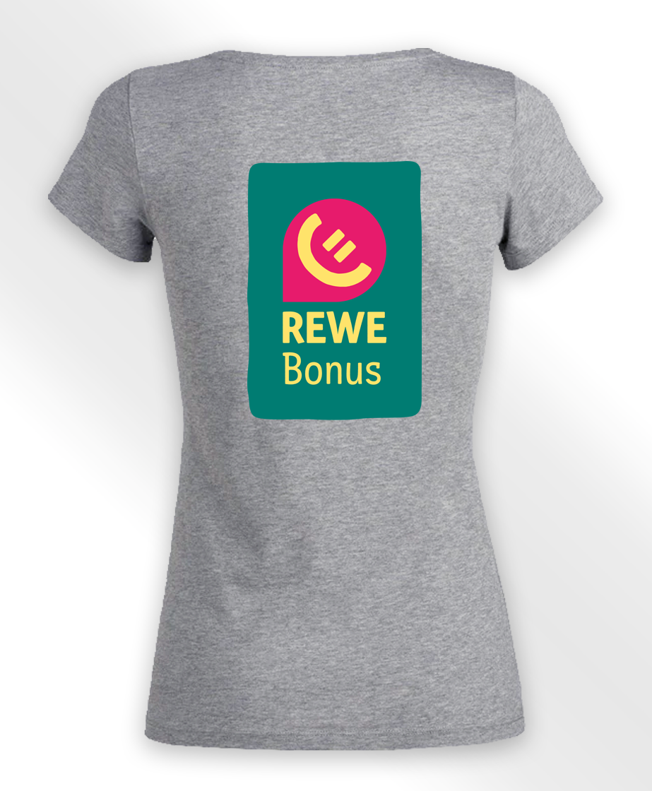REWE Bonus T-Shirt tailliert Grau S