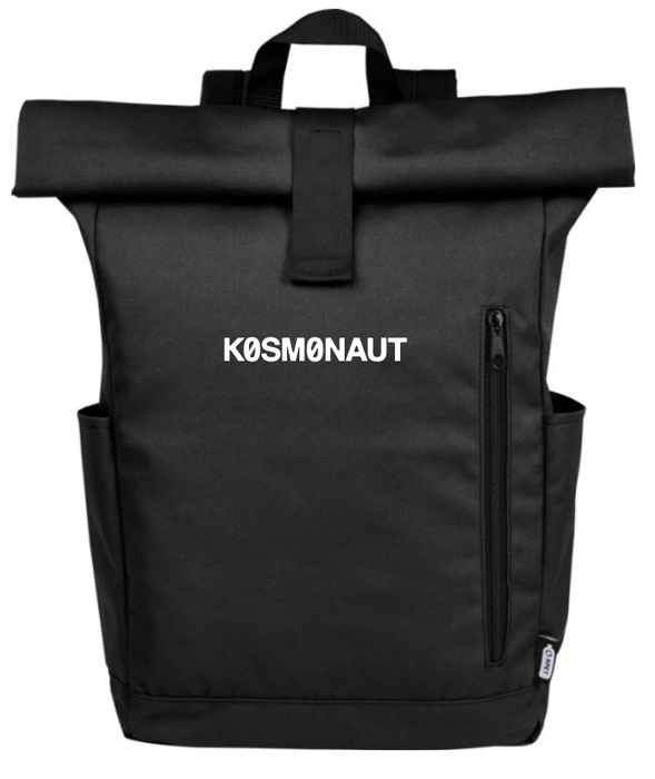 Rolltop Rucksack Byron schwarz Kosmonaut