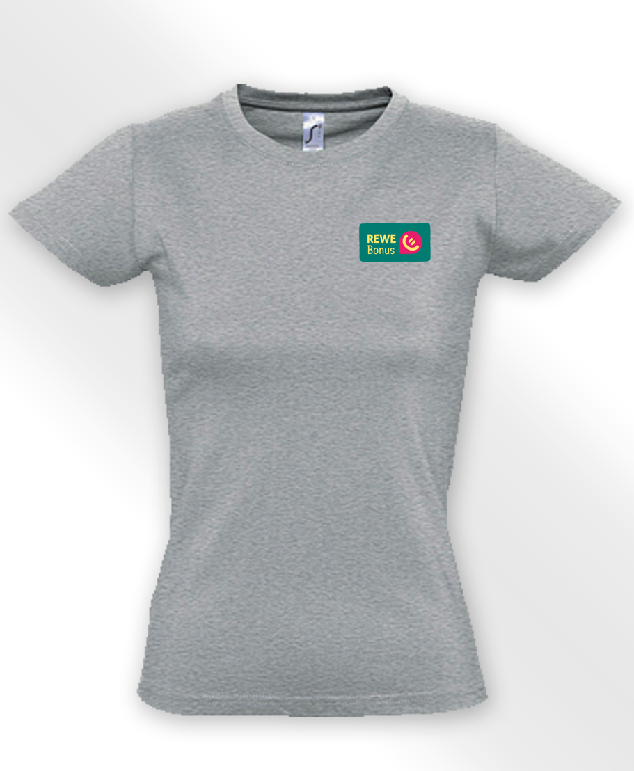 REWE Bonus T-Shirt tailliert Grau