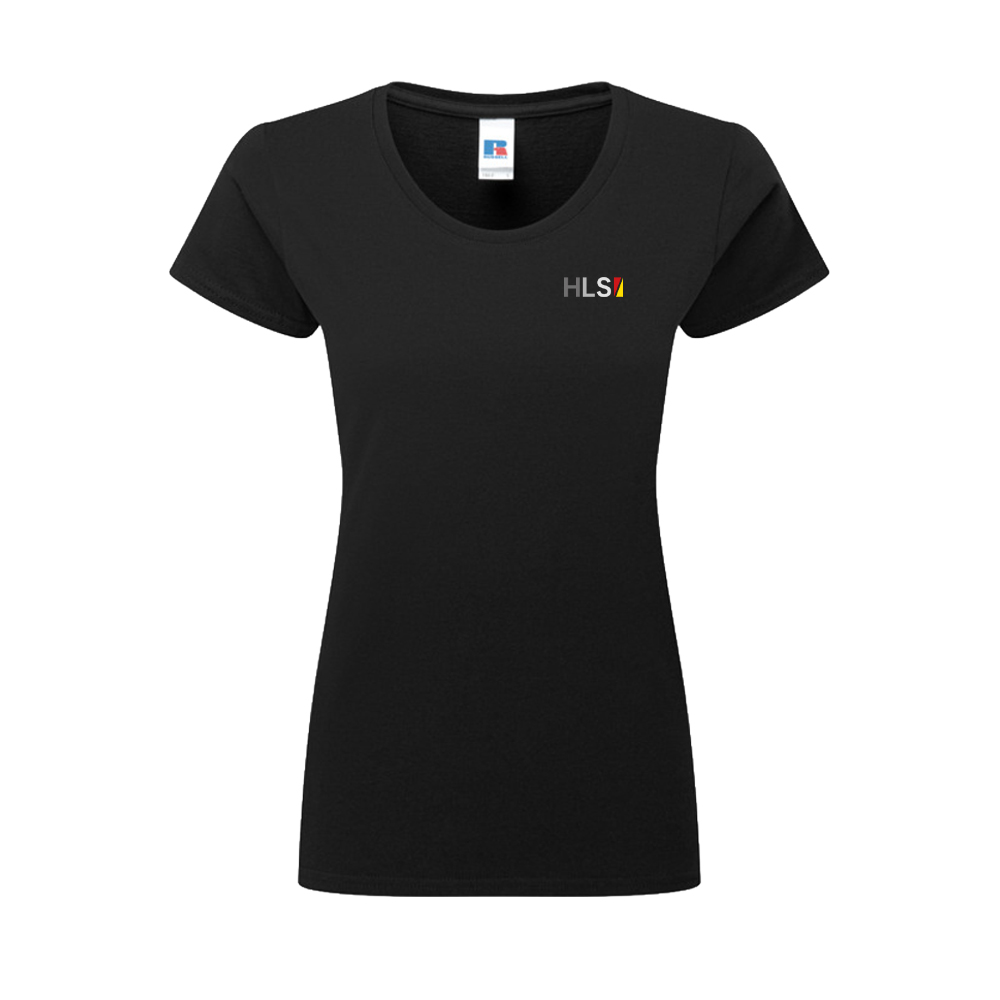 Russell Athletic Ladies T-Shirt 180F Schwarz XS HLS